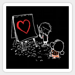 Teaching is love. Sticker